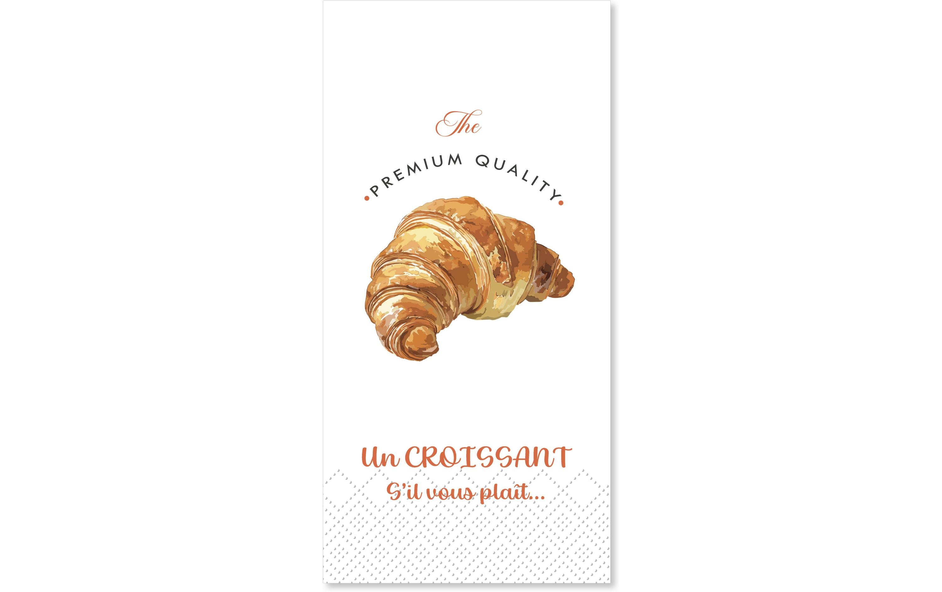 Chic Antique Papierservietten Croissant 20 x 10 cm, 16 Stück