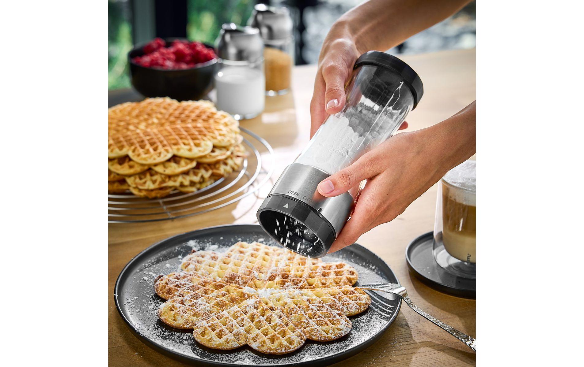 GEFU Puderzuckermühle Dispenso Schwarz/Silber