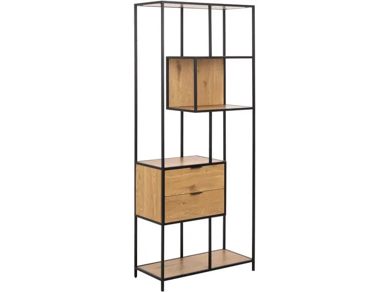 AC Design Regal Seaford Braun, 77 x 35 x 185 cm AC Design Regal Seaford Braun, 77 x 35 x 185 cm
