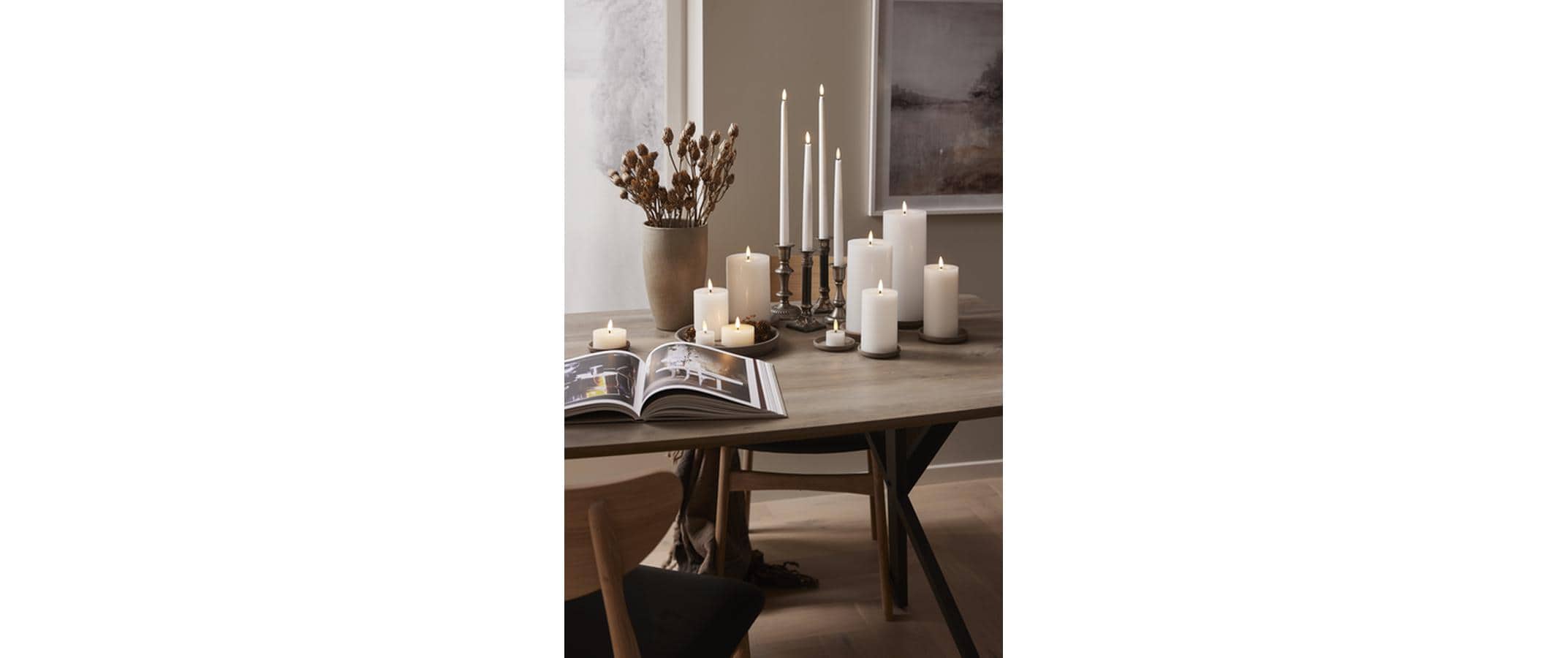 Star Trading LED Teelichter Set 2 Pack Flow 5 cm – weiss