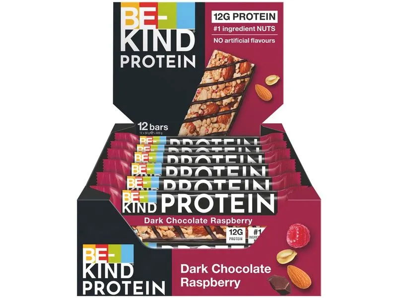 BE-KIND Protein Riegel Dark Chocolate Raspberry 12 x 50 g BE-KIND Protein Riegel Dark Chocolate Raspberry 12 x 50 g