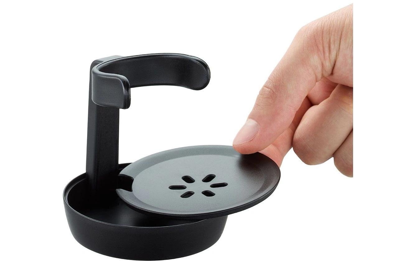 GEFU Spülbürste Swift mit Spülmittelbehälter, Schwarz