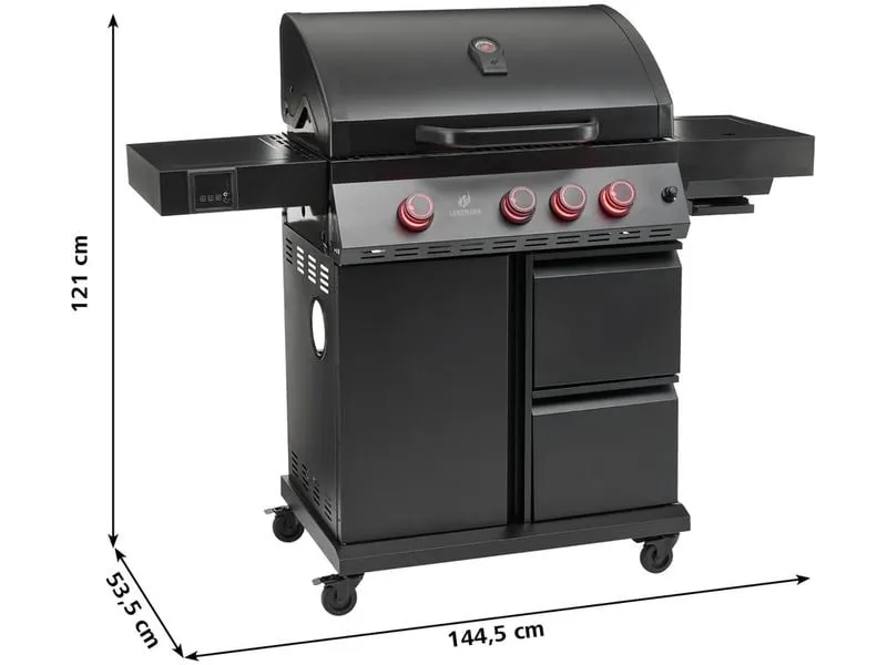 Landmann Gasgrill Cool Black 3.1 150 cm, maxX Zone