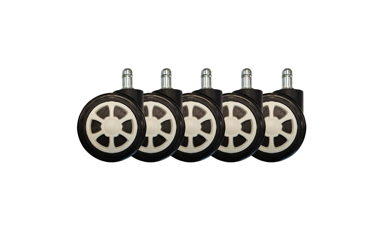 LC-Power Ersatzrollen Gaming Stuhlrollen 5er Set Weiss LC-Power Ersatzrollen Gaming Stuhlrollen 5er Set Weiss