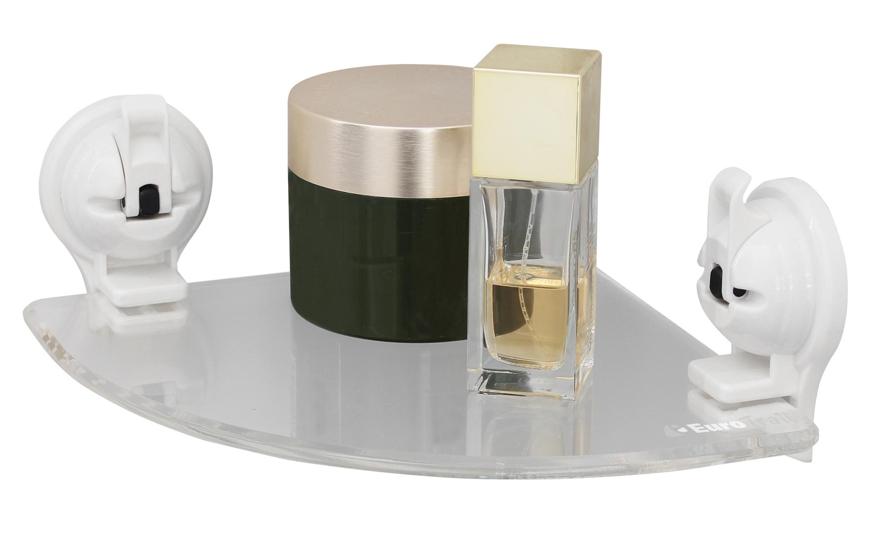 Eurotrail Saugnapf-Eckregal Weiss Eurotrail Saugnapf-Eckregal Weiss