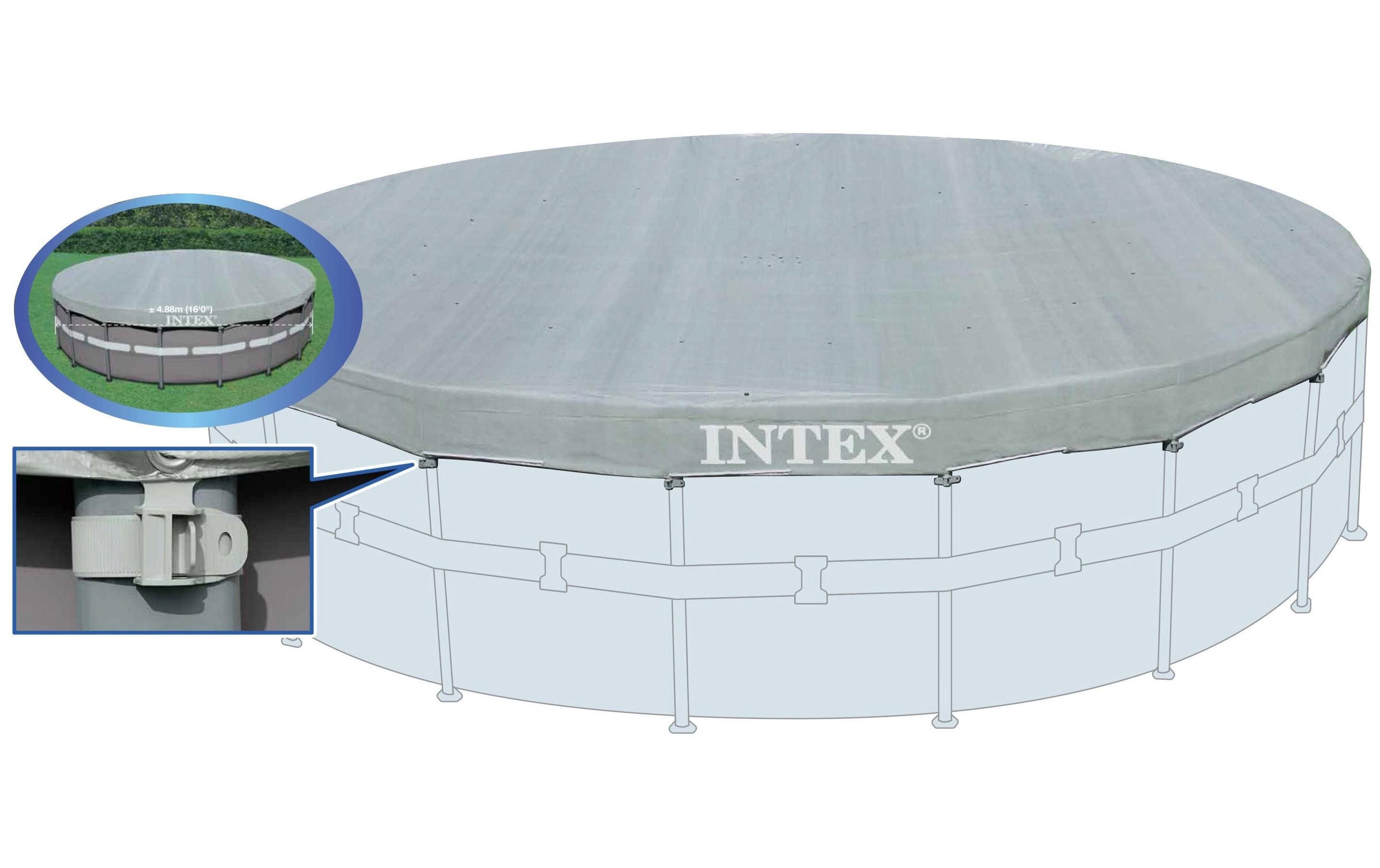 Intex Pool-Abdeckplane Deluxe Ø 488 cm