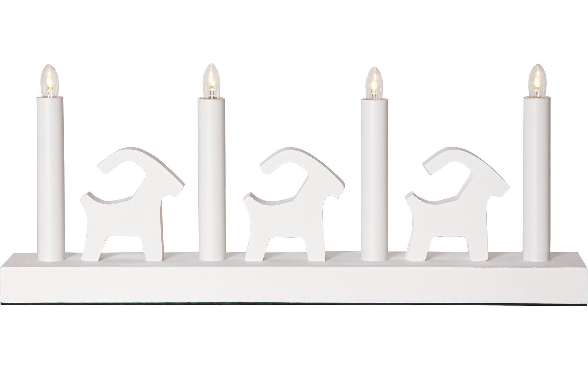 Star Trading Kerzenleuchter Bruse Weiss