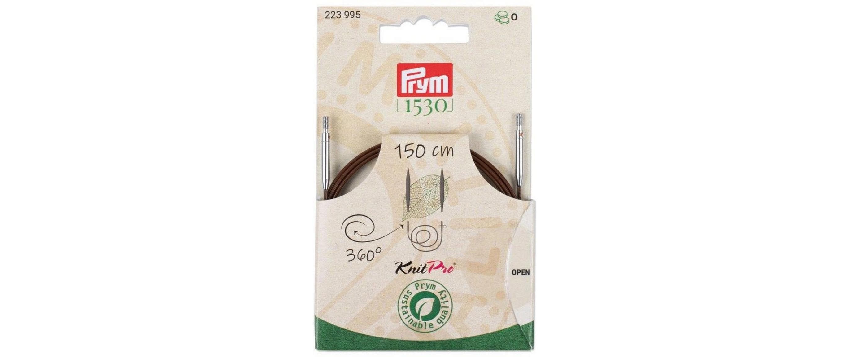 Prym 1530 Natural Kunststoffseil und Zubehör 360° drehbar, 150 cm