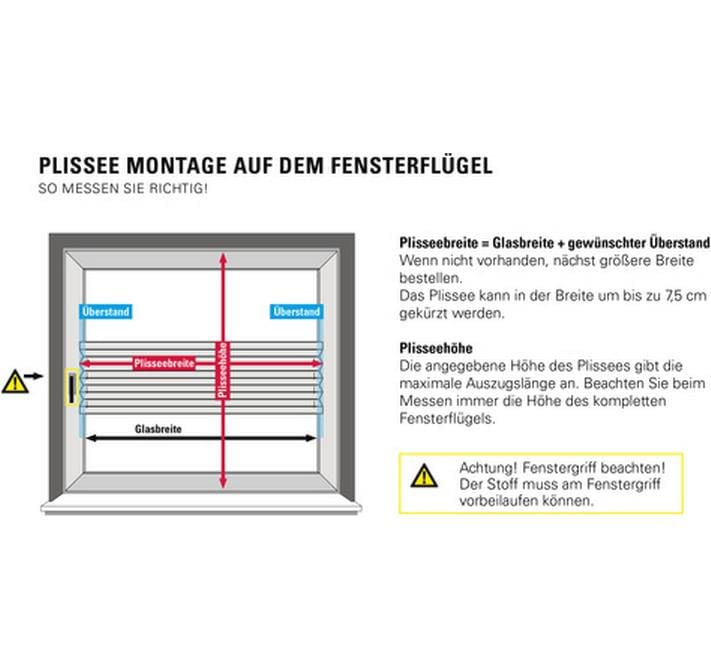 Gardinia Plissée Concept Thermo, Weiss, 40 x 130 cm