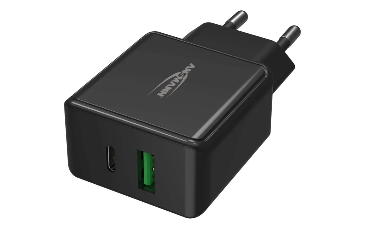 Ansmann USB-Wandladegerät Home Charger HC218PD, 18 W, Schwarz Ansmann USB-Wandladegerät Home Charger HC218PD, 18 W, Schwarz