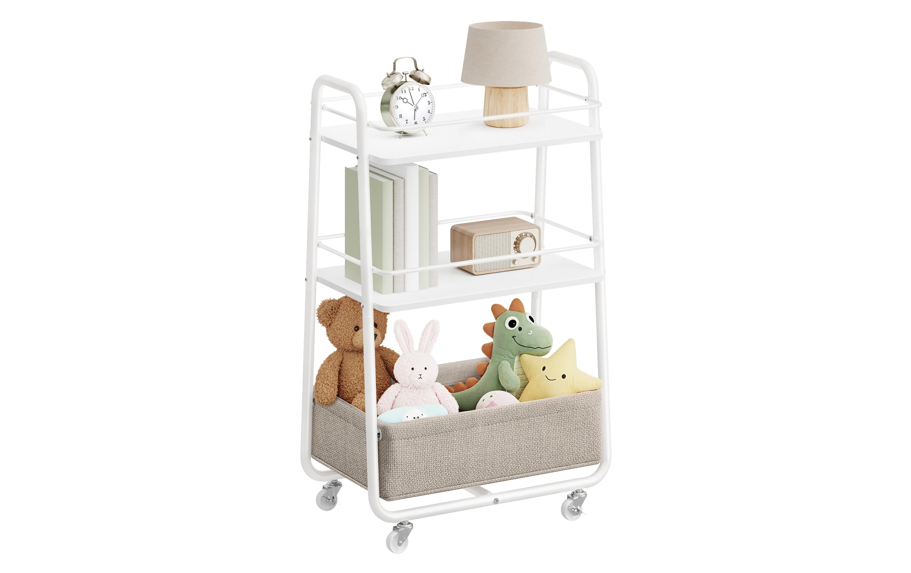VASAGLE Rollwagen 30.4 x 81 cm, Weiss