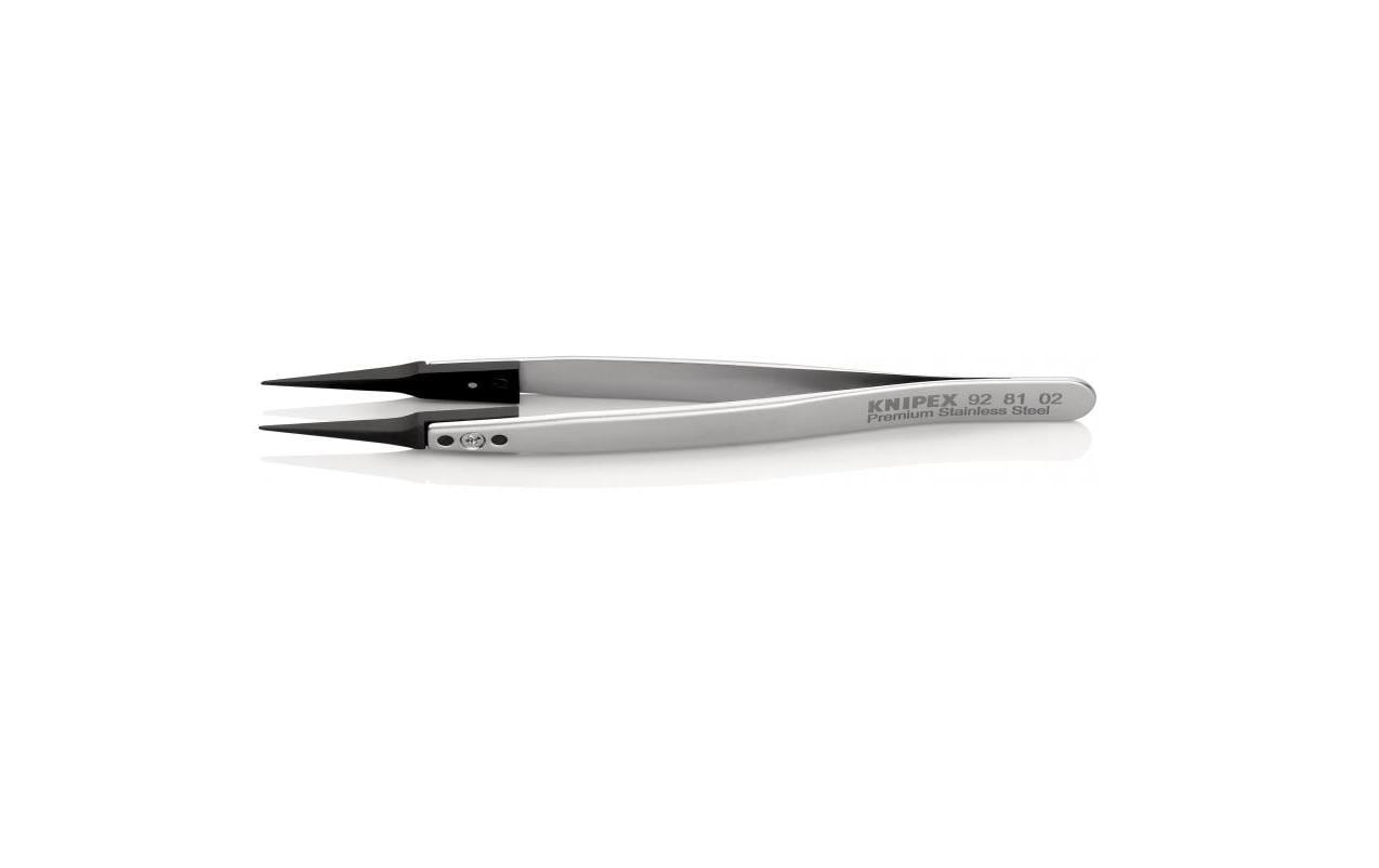 Knipex Pinzette mit Wechselspitzen, ESD, Gerade 130 mm