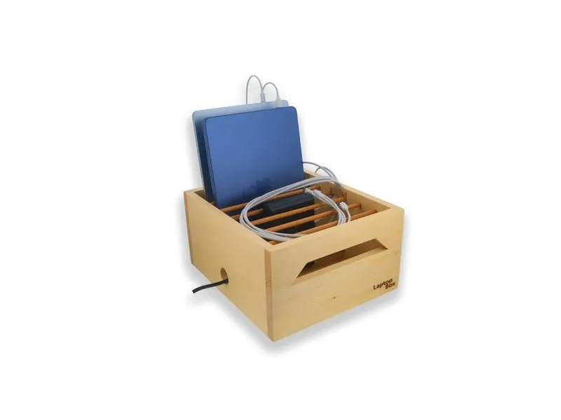 LMP LaptopBox 6-250 Schweizer Fichtenholz, 6x USB-C