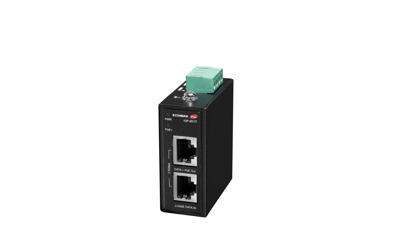 Edimax Pro PoE+ Injector IGP-201IT Industrie 30W, DIN-Rail Edimax Pro PoE+ Injector IGP-201IT Industrie 30W, DIN-Rail
