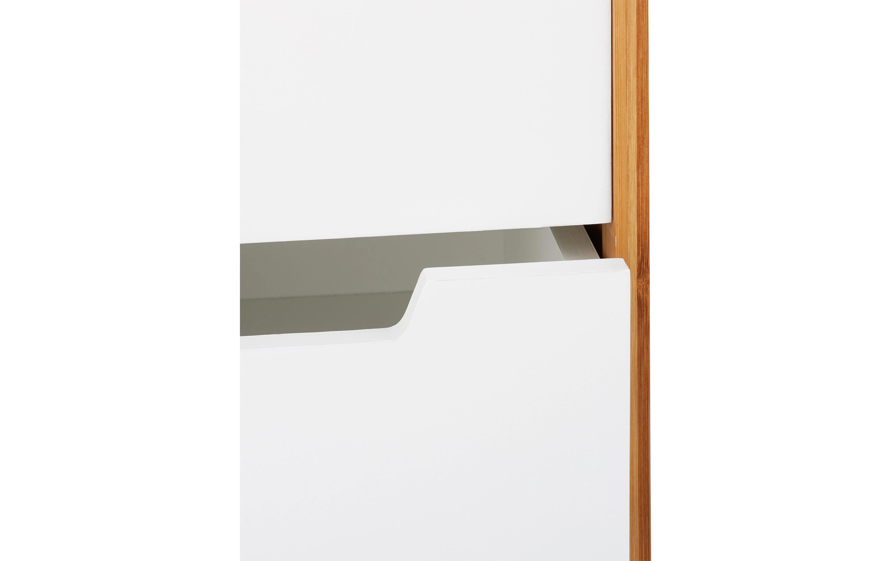 relaxdays Küchenwagen 69 x 30 x 30 cm, Braun/Weiss