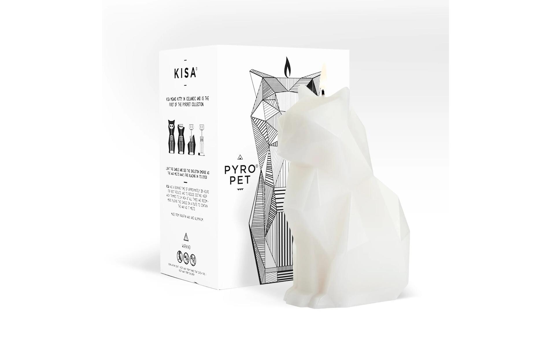 54Celsius Kerze PyroPet Cat Kisa Weiss 54Celsius Kerze PyroPet Cat Kisa Weiss