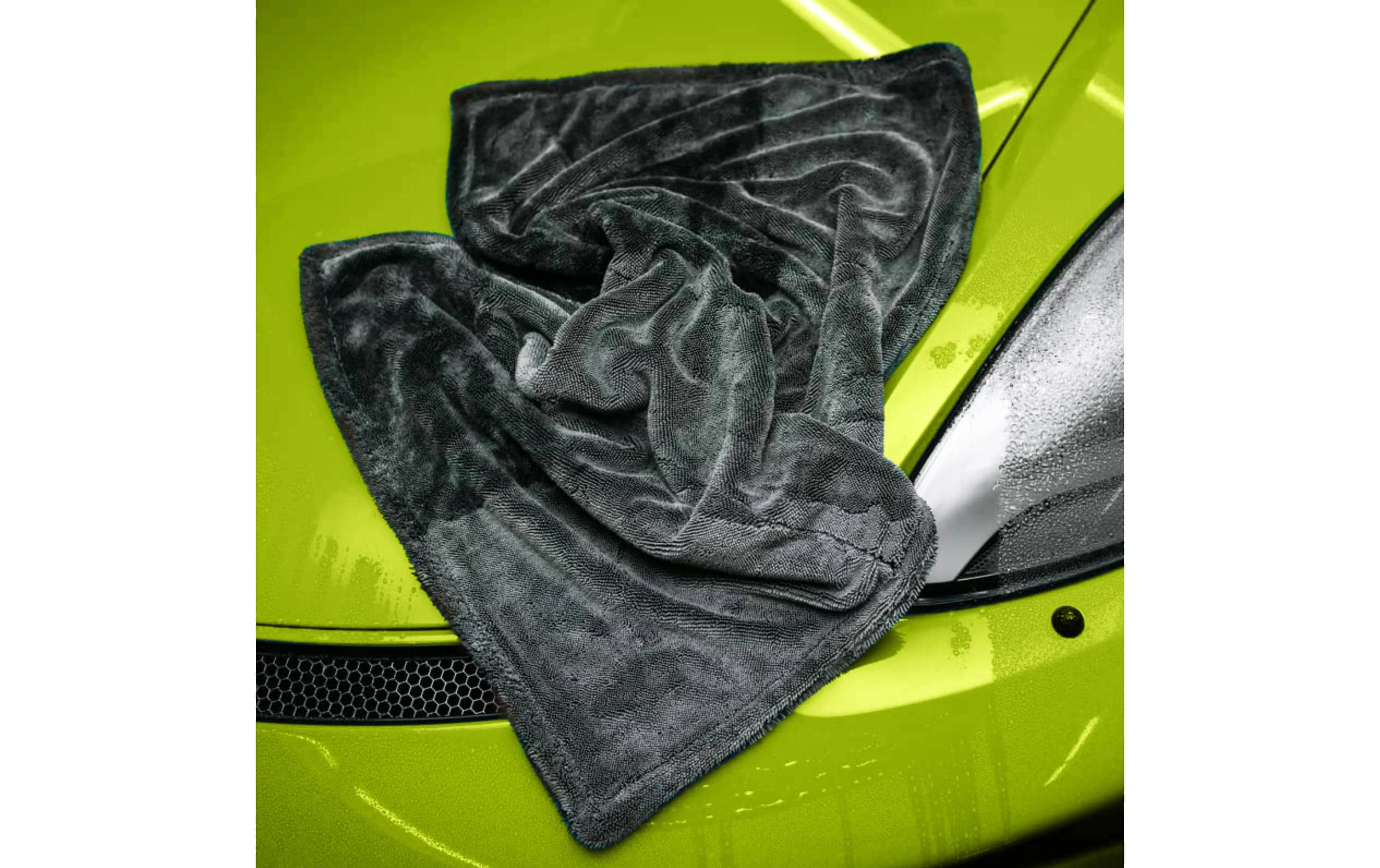 21CARS Trockentuch XL Twisted Towel Auto, Grau, 80 x 50 cm