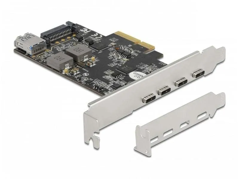 Delock PCI-Express-Karte 90059 USB 3.1 Gen2 - 4x USB-C Delock PCI-Express-Karte 90059 USB 3.1 Gen2 - 4x USB-C