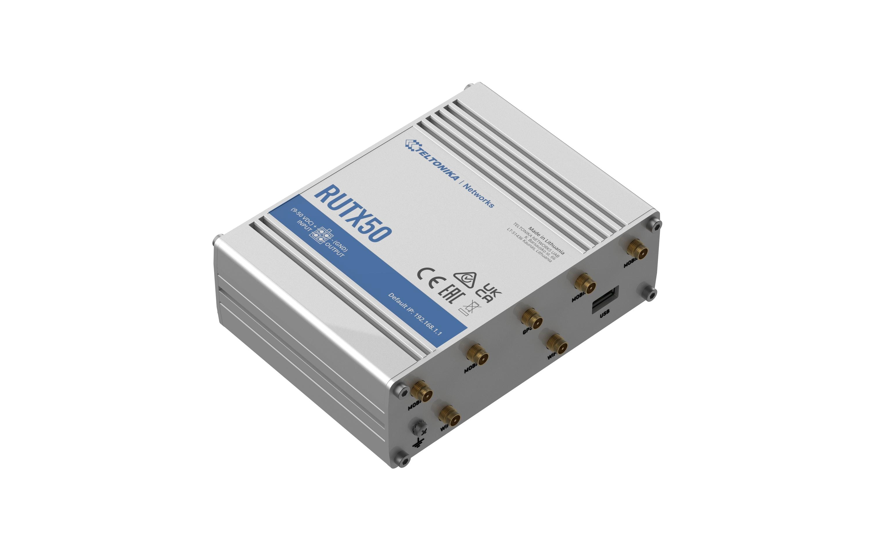 Teltonika LTE-Industrierouter RUTX50 5G, WiFi-5, 5x GE LAN
