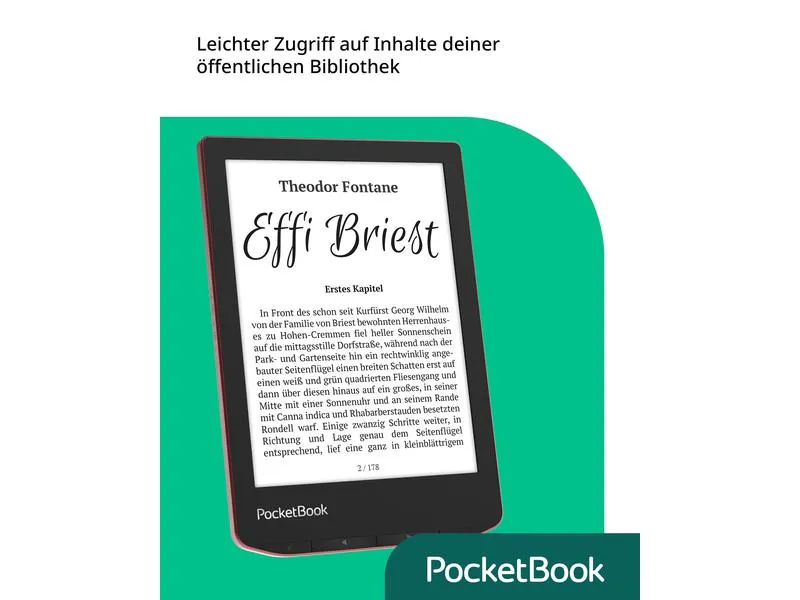 PocketBook E-Book Reader Verse Pro Passion Red PocketBook E-Book Reader Verse Pro Passion Red