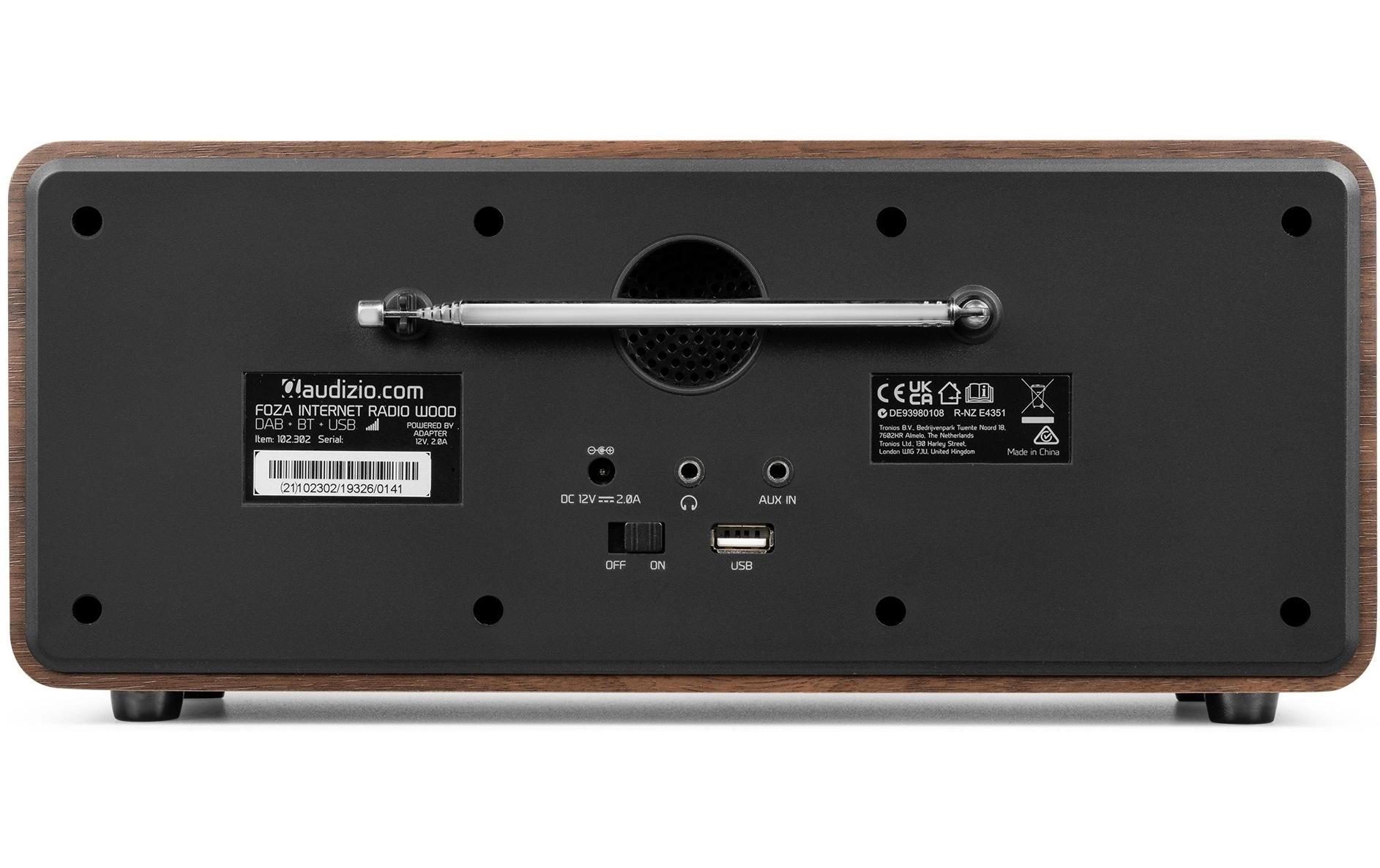 Audizio DAB+ Radio Foza Braun/Schwarz