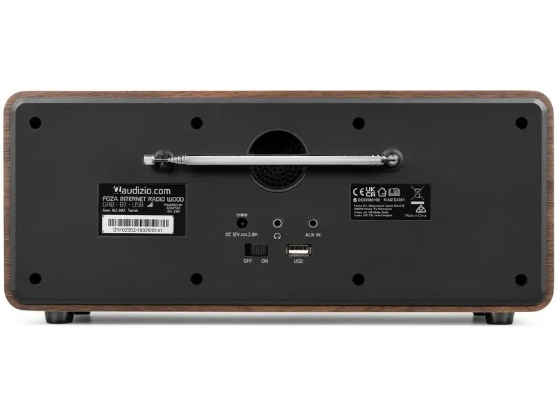 Audizio DAB+ Radio Foza Braun/Schwarz Audizio DAB+ Radio Foza Braun/Schwarz