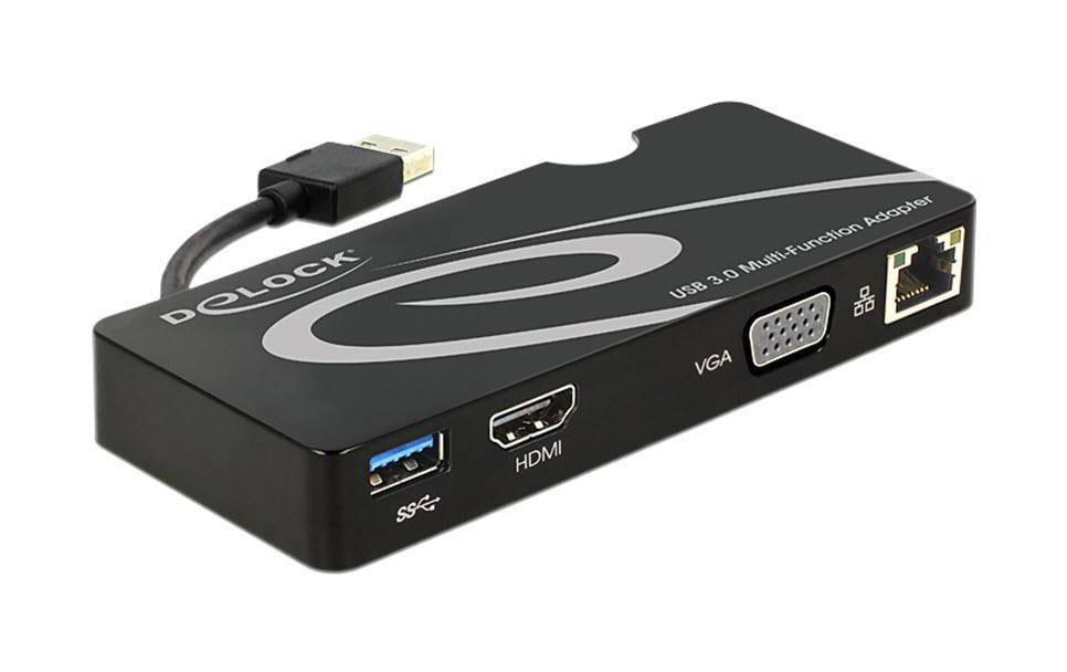 Delock Dockingstation USB3.0 HDMI/VGA/USB3/LAN