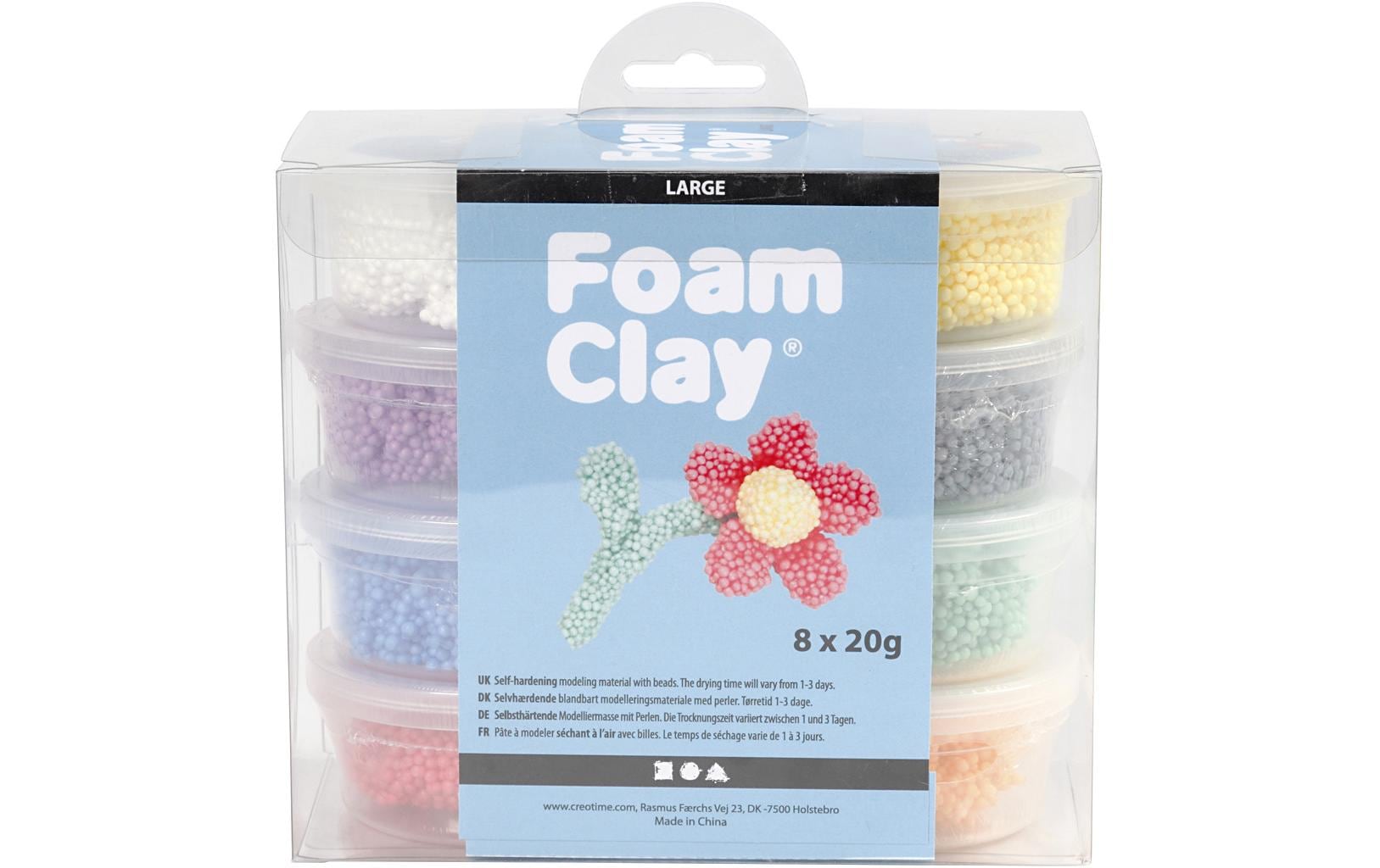 Creativ Company Modellier-Set Foam Clay Extra Large 8-teilig Creativ Company Modellier-Set Foam Clay Extra Large 8-teilig