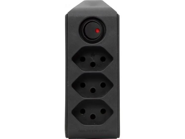 Brennenstuhl Abzweigstecker 3 x T13, 300° drehbar, Schwarz Brennenstuhl Abzweigstecker 3 x T13, 300° drehbar, Schwarz