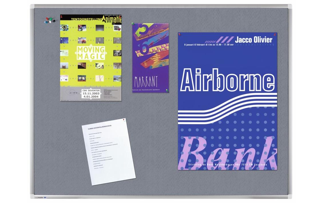 Legamaster Pinnwand Premium 90 x 120 cm, Grau Legamaster Pinnwand Premium 90 x 120 cm, Grau