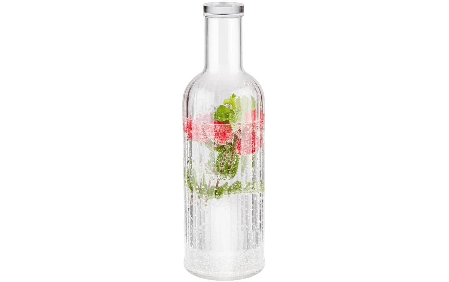 APS Flasche Stripes 1 Liter, Transparent