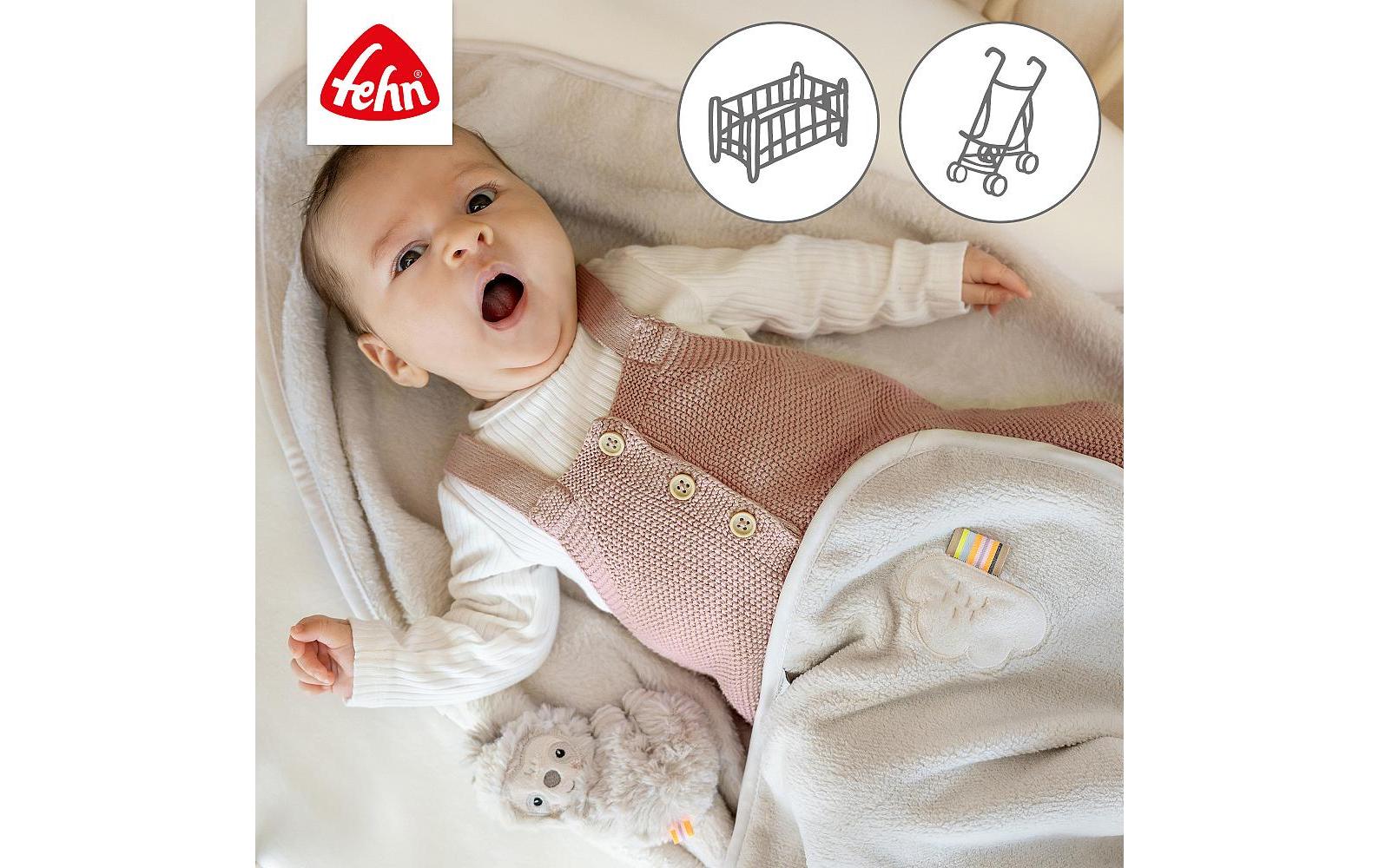 fehn Geschenkset Kuscheldecke Faultier