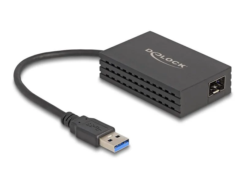 Delock Netzwerk-Adapter USB-A – SFP 1Gbps Schwarz Delock Netzwerk-Adapter USB-A – SFP 1Gbps Schwarz