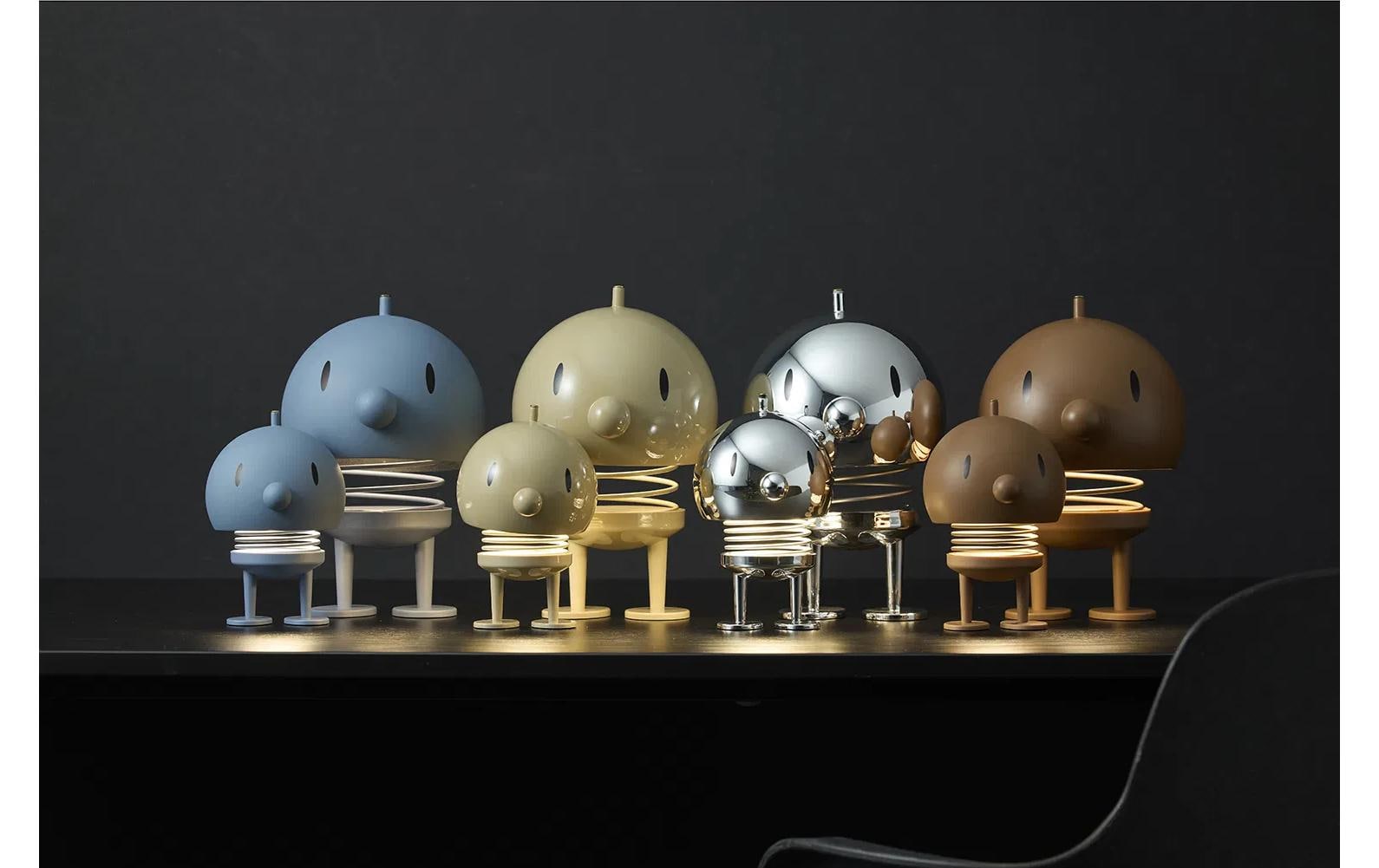 Hoptimist Tischleuchte Choko, XL Stahl/Eiche, 15 x 23 cm