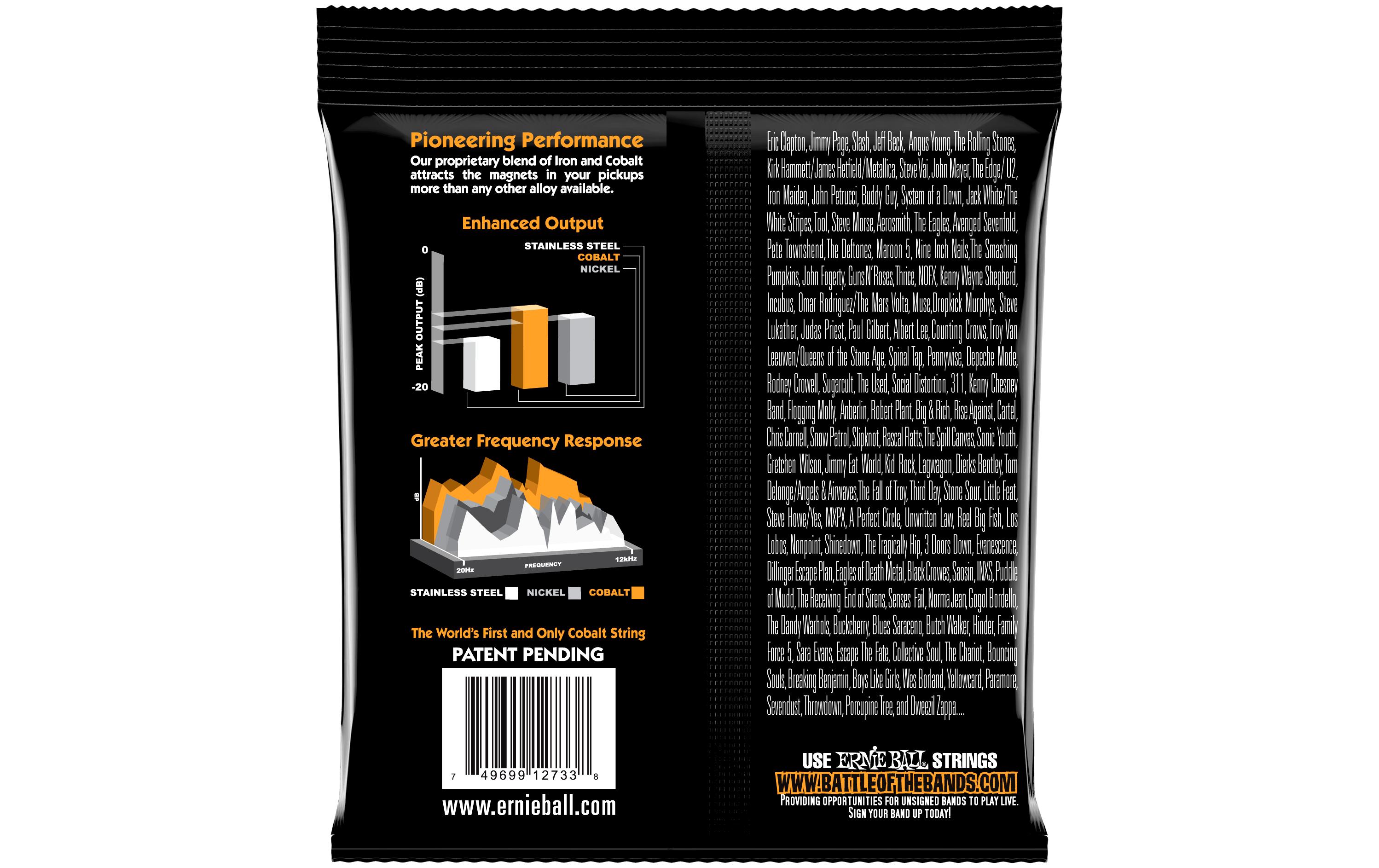 Ernie Ball Basssaiten 2733 Slinky Cobalt – Hybrid 45-105