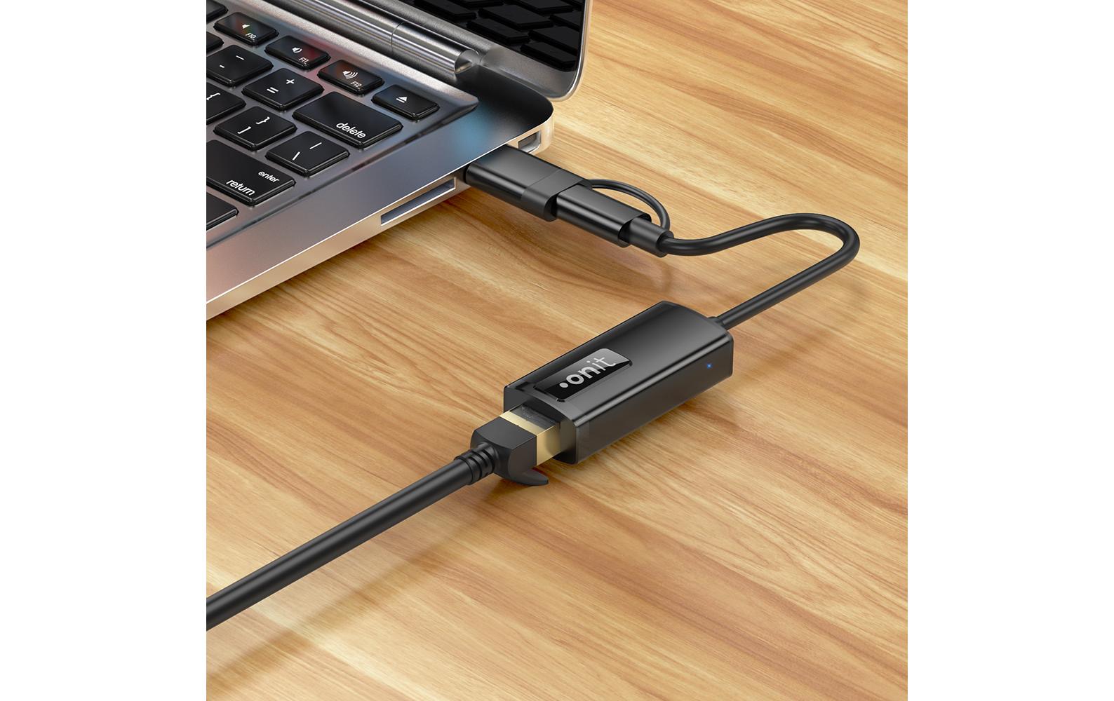 onit Netzwerk-Adapter Pro USB-C/A – RJ45 2.5G-LAN