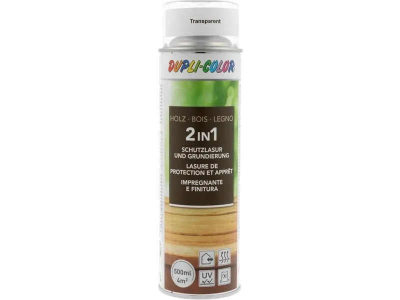 DUPLI-COLOR Holzschutzlasur Transparent, 500 ml