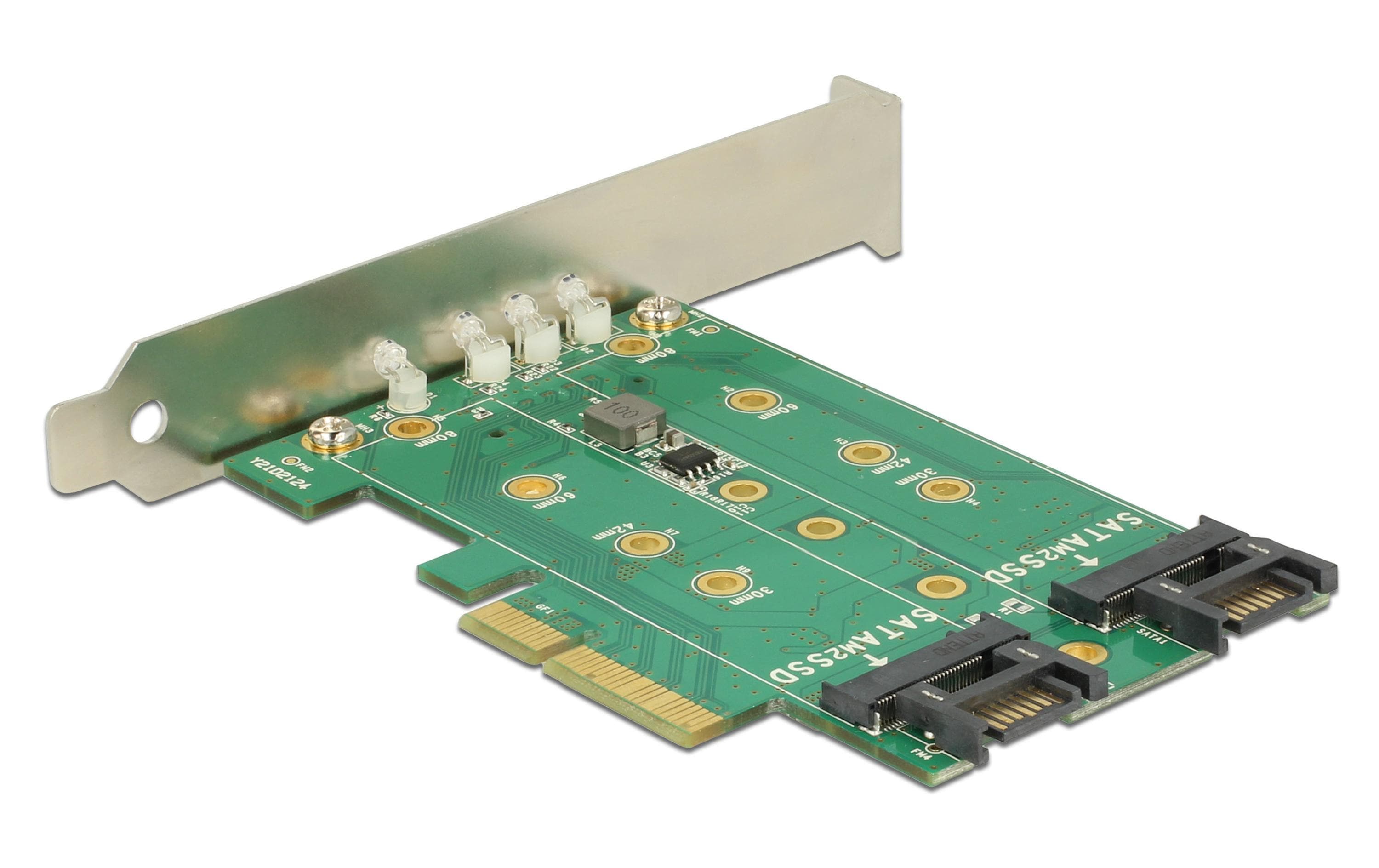 Delock Host Bus Adapter Controller PCIe - M.2, 2xSATA 1xNVMe Delock Host Bus Adapter Controller PCIe - M.2, 2xSATA 1xNVMe