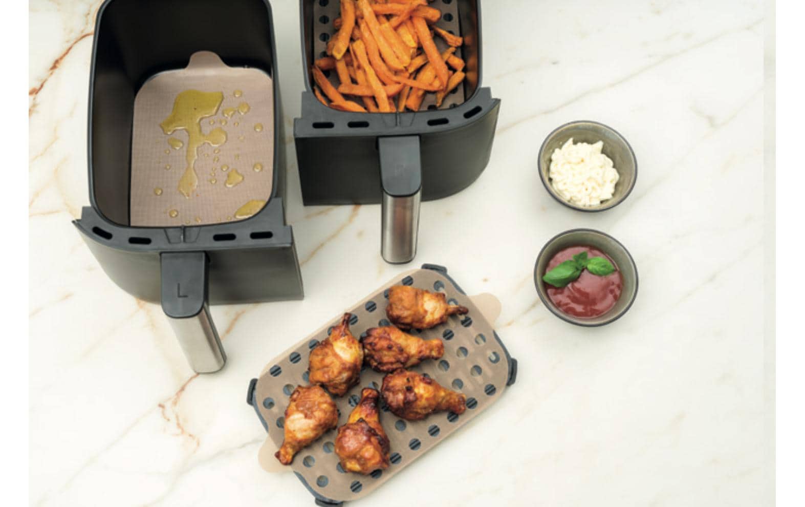 OHMEX Backblech für die Heissluftfritteuse NS-24018-DB