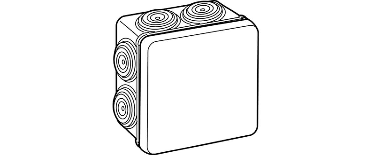 Legrand Abzweigdose Plexo IP55 80 x 80 x 45 mm Legrand Abzweigdose Plexo IP55 80 x 80 x 45 mm