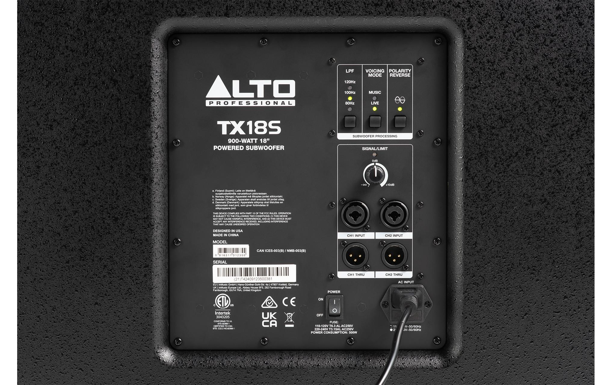 Alto Professional Subwoofer TX18S