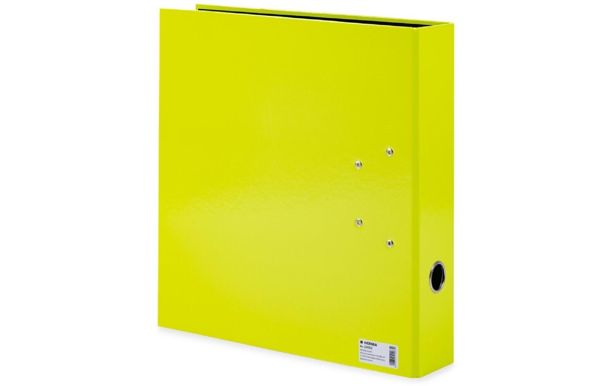 HERMA Ordner A4 7 cm, Neongelb
