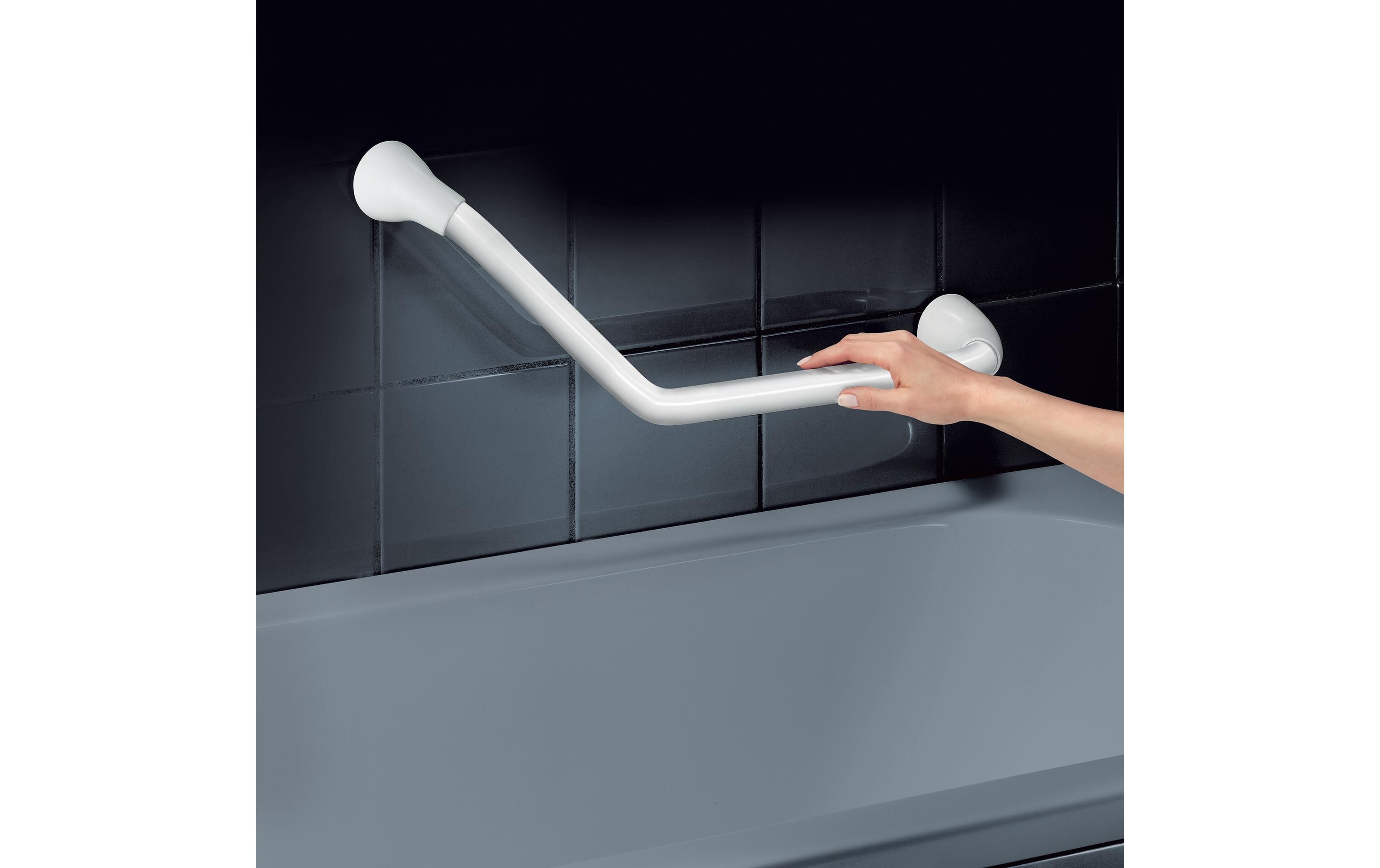 spirella Winkelgriff Vivere Bene Edelstahl Weiss 735 mm