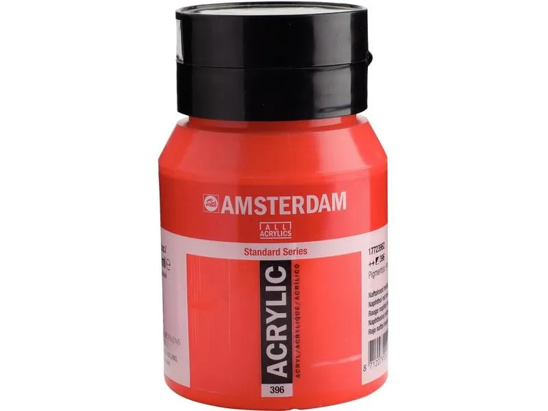 Amsterdam Acrylfarbe Standard 396 Naphtholrot halbdeckend, 500 ml Amsterdam Acrylfarbe Standard 396 Naphtholrot halbdeckend, 500 ml