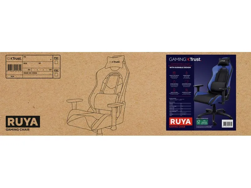 Trust Gaming-Stuhl GXT 714 Ruya Blau Trust Gaming-Stuhl GXT 714 Ruya Blau