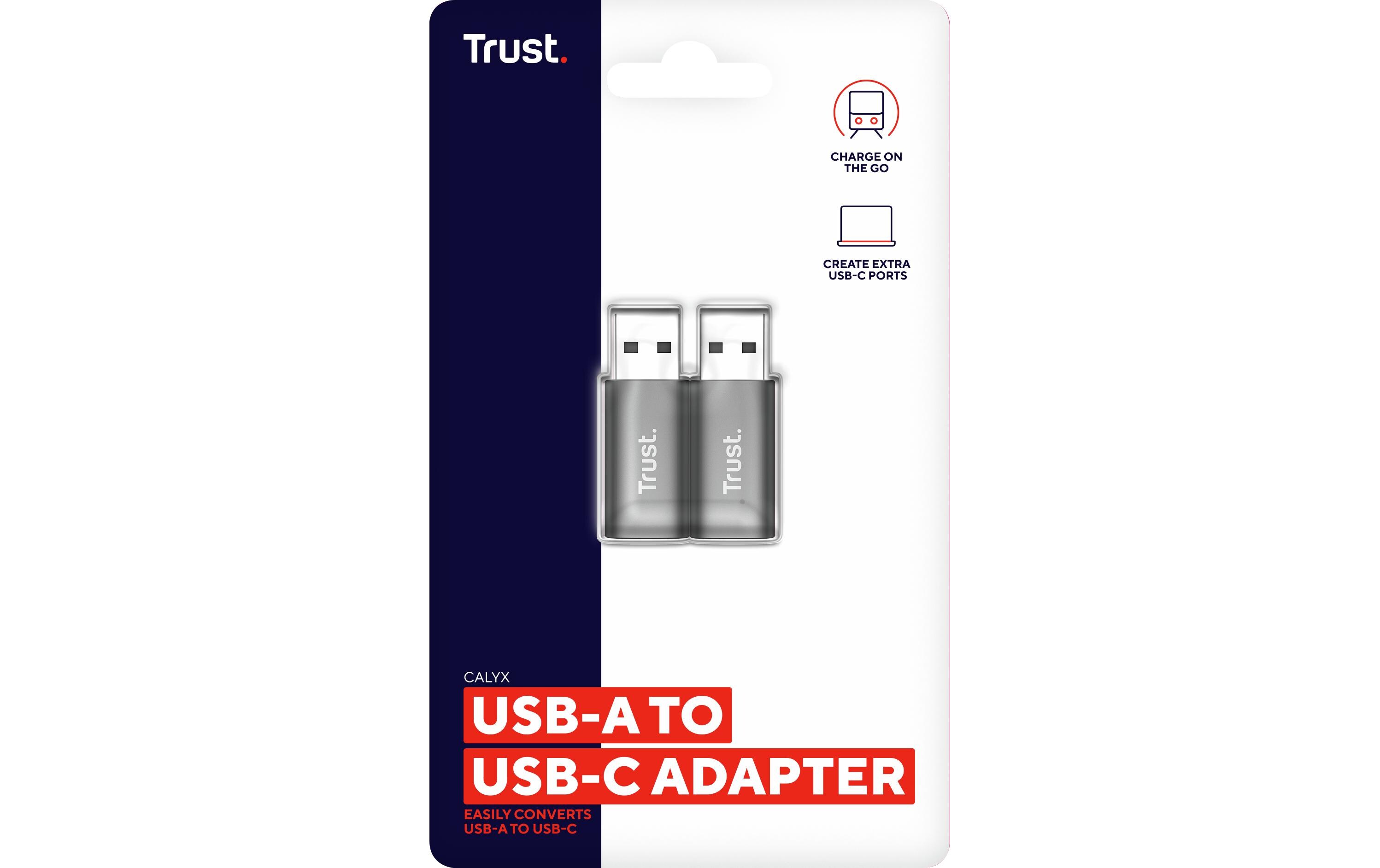 Trust USB-Adapter Calyx USB-C Stecker - USB-A Stecker