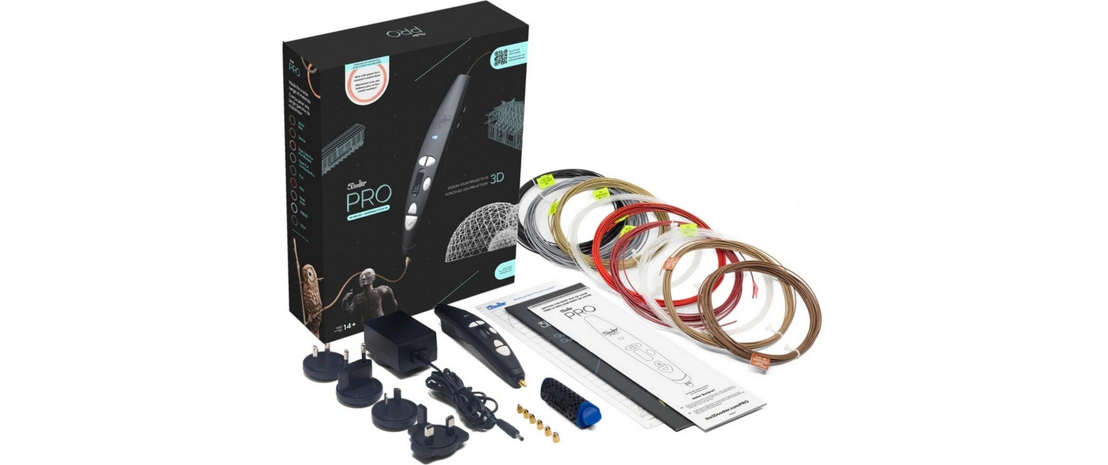 3Doodler 3D-Pen Pro III 7-teilig, Schwarz