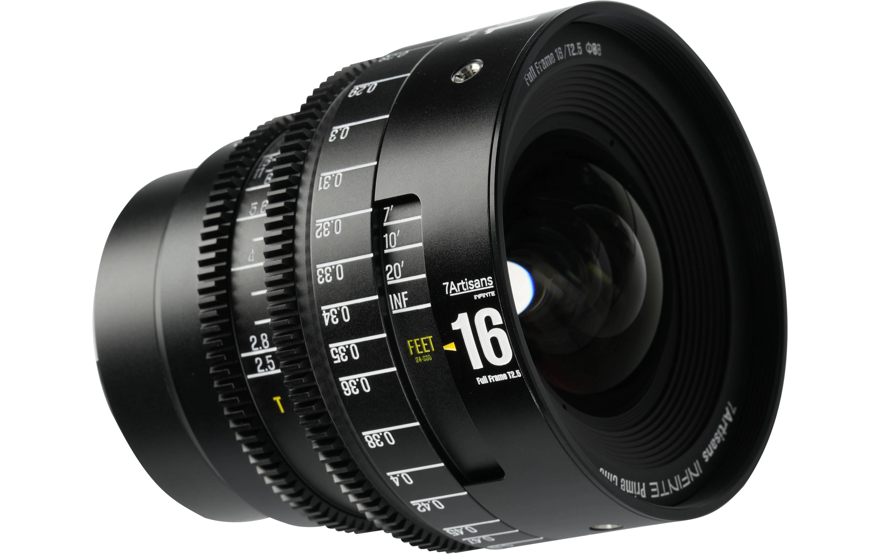 7Artisans Festbrennweite 16mm T/2.5 INFINTE Schwarz – Canon EF