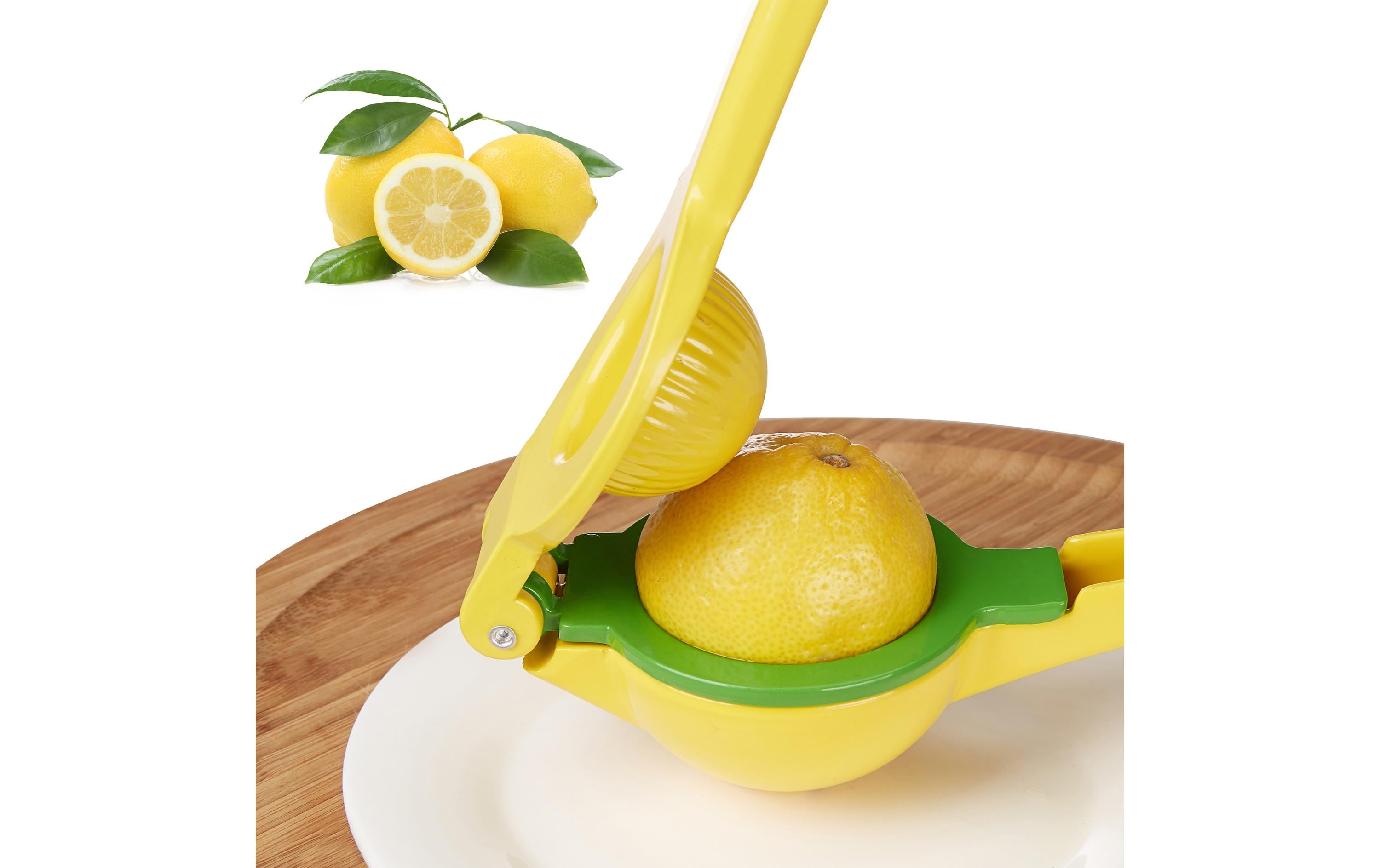 relaxdays Zitruspresse manuell 2 in 1 Gelb