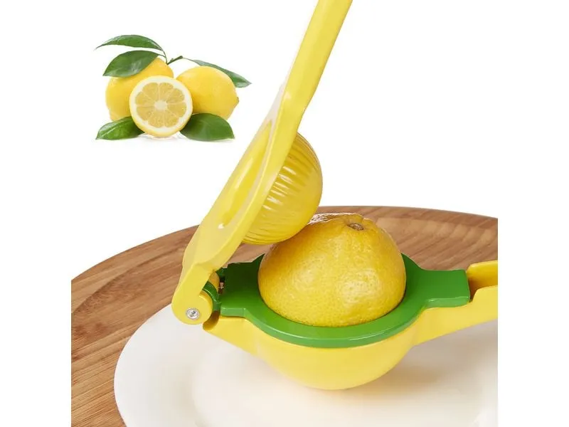 relaxdays Zitruspresse manuell 2 in 1 Gelb